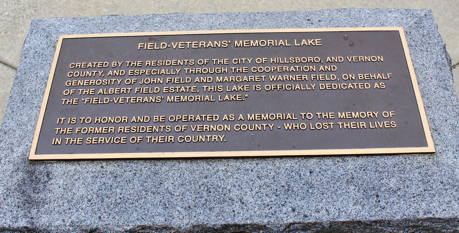 Veterans Memorial Lake