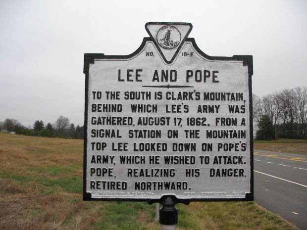 LEE AND POPE WAR MEMORIAL MARKER