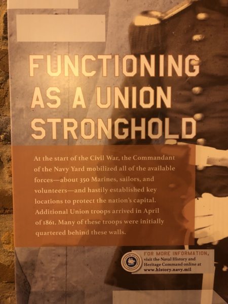 FUNCTIONING AS A UNION STRONGHOLD WAR MEMORIAL PLAQUE A