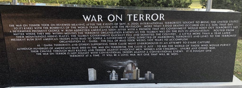 RICHMOND HILL VETERANS MONUMENT STONE G
