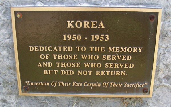 VFW POST 9473 WAR MEMORIAL FLAGPOLE PLAQUE C