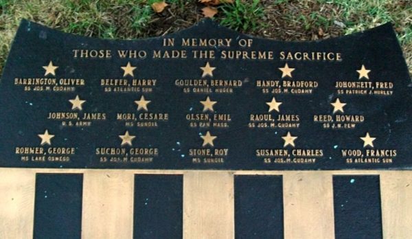 MARCUS HOOK FIRST WARD VETERANS MEMORIAL PLAQUE K