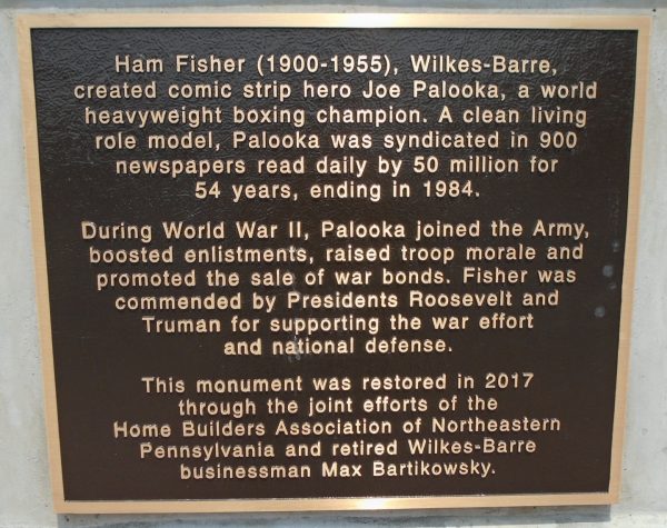 MT. JOE PALOOKA MEMORIAL PLAQUE