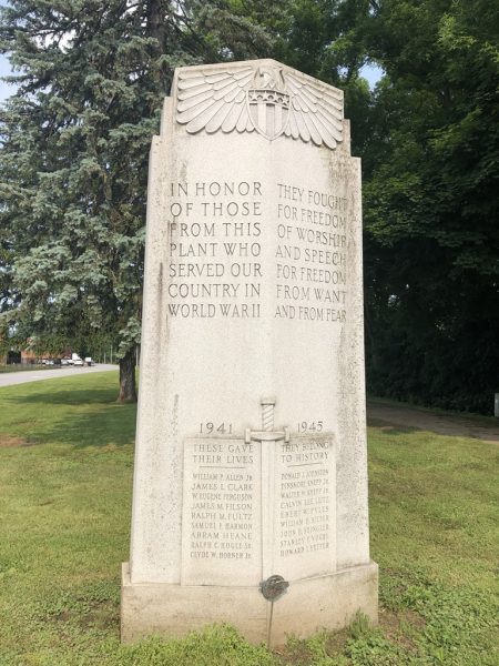 THOSE FROM THIS PLANT WORLD WAR II MEMORIAL