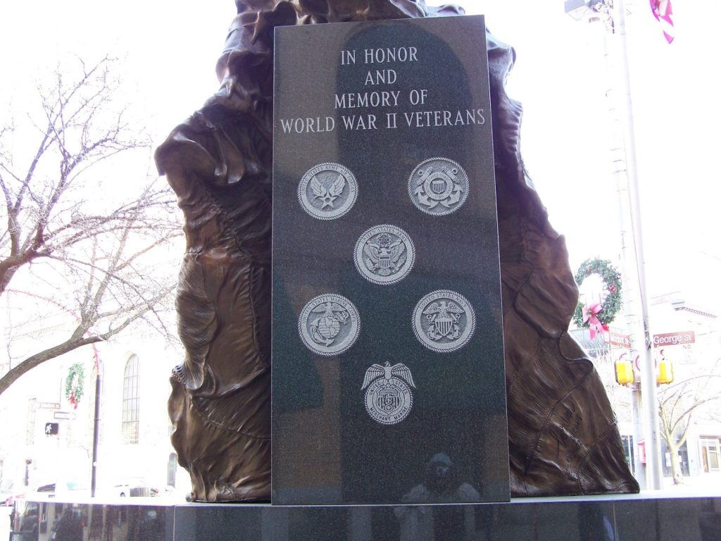 YORK AND YORK COUNTY WORLD WAR II MEMORIAL BACK
