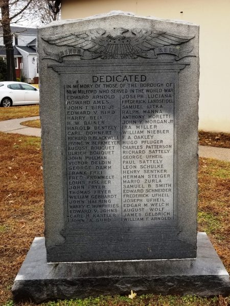 BOROUGH OF NEW MILFORD WORLD WAR MEMORIAL