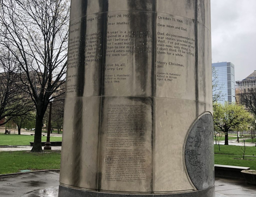 INDIANA VIETNAM AND KOREAN WARS MEMORIAL COLUMN C
