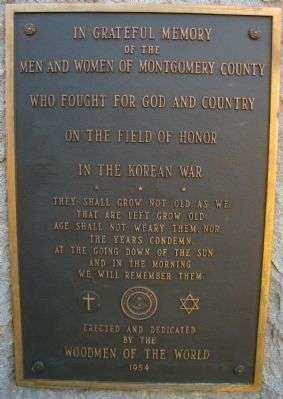 MONTGOMERY COUNTY KOREAN WAR VETERANS MEMORIAL