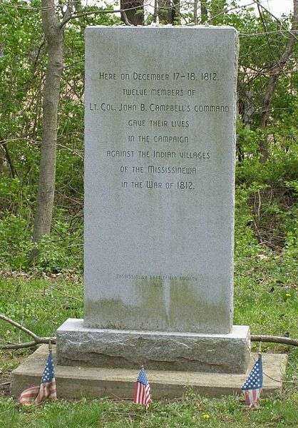 MISSISSINEWA U.S. TROOP MEMORIAL