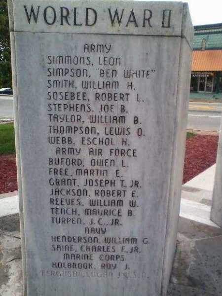 DEMOREST WAR MEMORIAL PANEL C