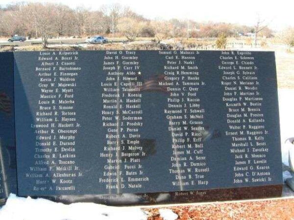 WEST HAVEN VIETNAM VETERANS MEMORIAL RIGHT PANEL