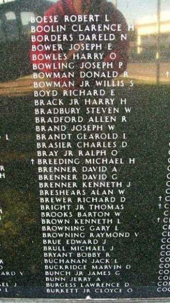 KANSAS VIETNAM VETERANS MEMORIAL PANEL C