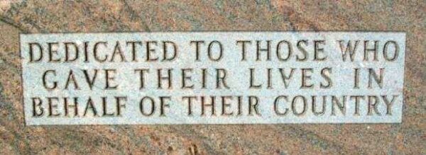ST. JOSEPH’S WAR MEMORIAL DEDICATION STONE B