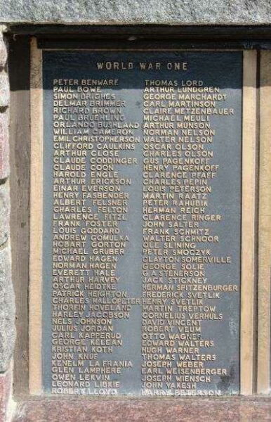 CHIPPEWA COUNTY WAR MEMORIAL PLAQUE B