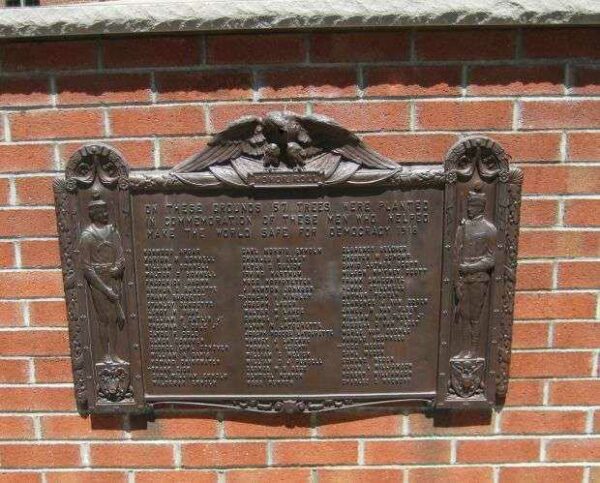 READINGTON TOWNSHIP VETERANS MEMORIAL PLAQUE A
