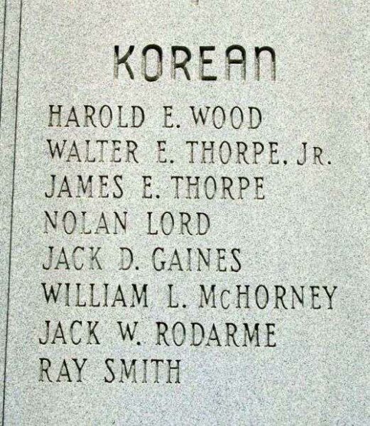 JOPLIN KOREAN AND VIETNAM CONFLICTS MEMORIAL STONE B