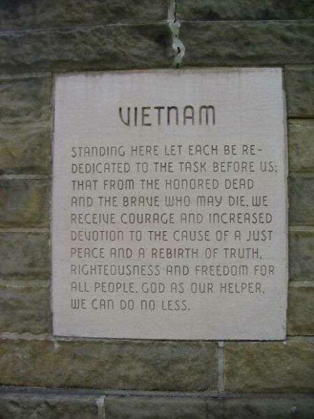 RANDOLPH COUNTY WAR MEMORIAL TABLET D