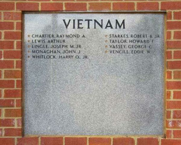 HANOVER VETERANS MEMORIAL STONE D