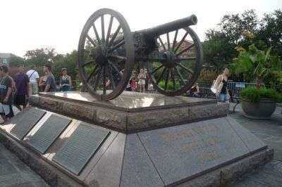 THE WASHINGTON ARTILLERY PARK MEMORIAL CANNON