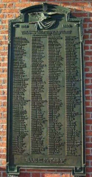 FULTON COUNTY CIVIL WAR MEMORIAL PLAQUE A