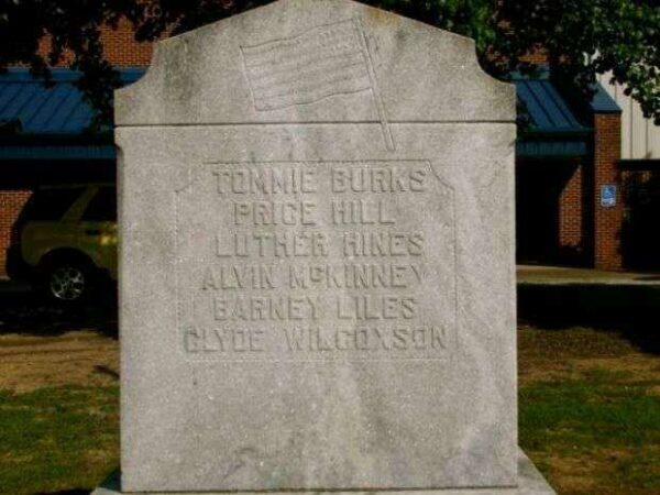 ROGERS HIGH SCHOOL WORLD WAR I MEMORIAL BACK