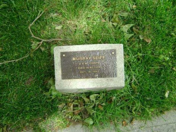 MURRAY SEIFF WAR MEMORIAL TREE PLAQUE