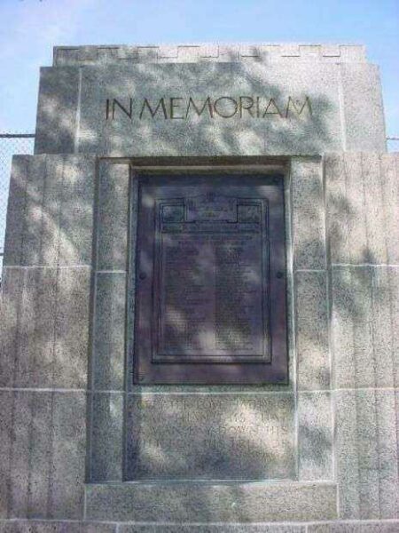 FLUSHING WORLD WAR I MEMORIAL FIELD IN MEMORIAM