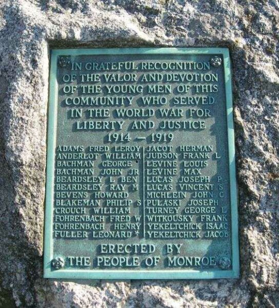 MONROE WORLD WAR I MEMORIAL
