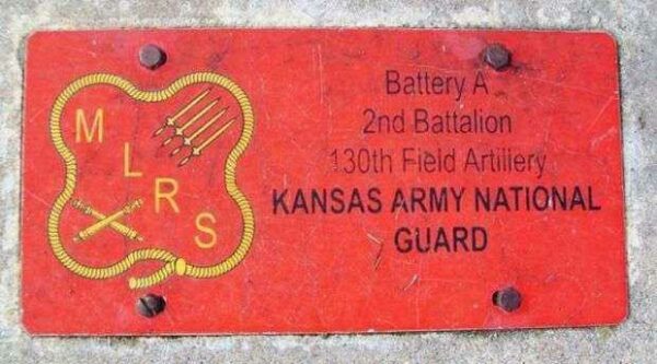 MARSHALL COUNTY VETERANS MEMORIAL HOWITZER PLAQUE