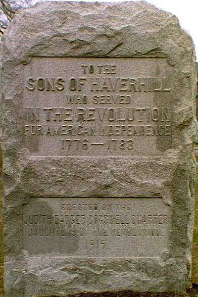 HAVERHILL REVOLUTIONARY WAR MEMORIAL
