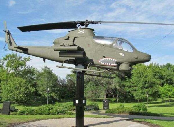 MCLEOD COUNTY BELL AH-1S HUEY COBRA ATTACK HELICOPTER MEMORIAL