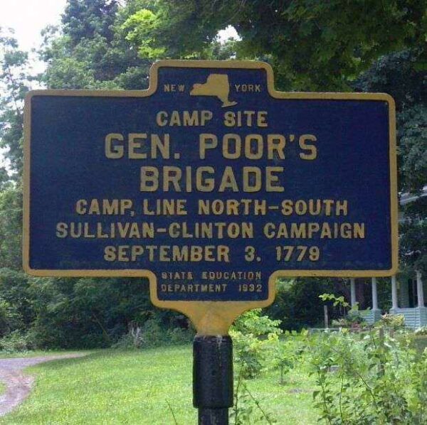 CAMP SITE GEN. POOR’S BRIGADE WAR MEMORIAL MARKER