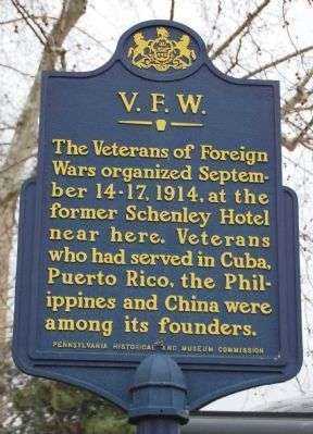 V.F.W. MEMORIAL MARKER