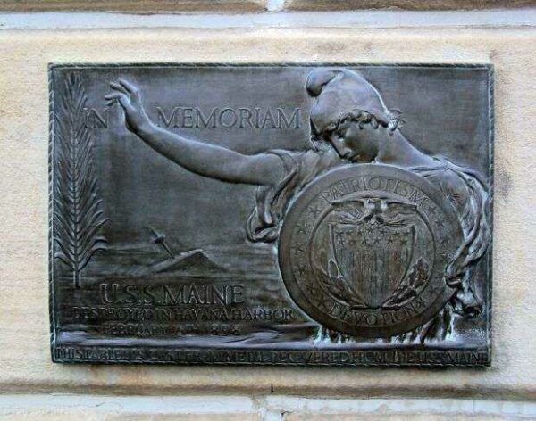 JEFFERSON COUNTY U.S.S. MAINE MEMORIAL PLAQUE