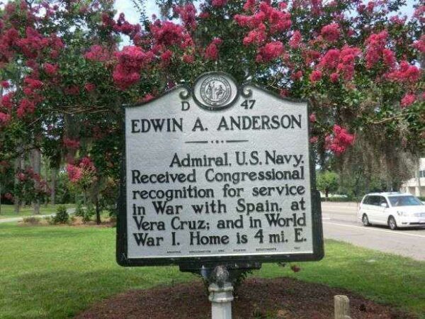 EDWIN A. ANDERSON WAR MEMORIAL MARKER