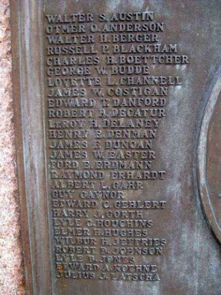 CORPORAL MERRILL LAWS RICKETTS MARINE CORPS MEMORIAL PLAQUE B