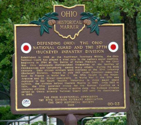 DEFENDING OHIO WAR MEMORIAL MARKER