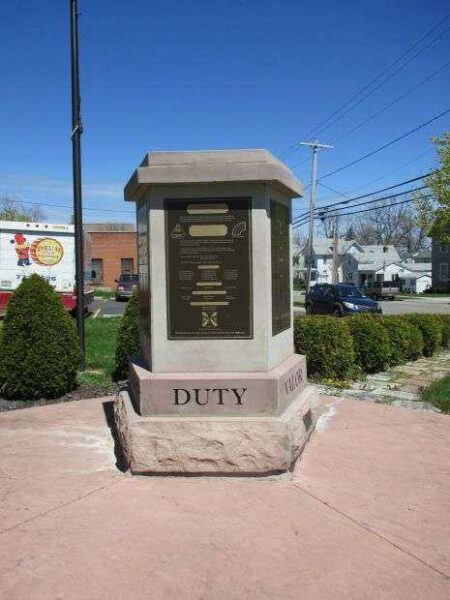 VALOR, HONOR, VIRTUE, COURAGE, DUTY MEMORIAL DUTY