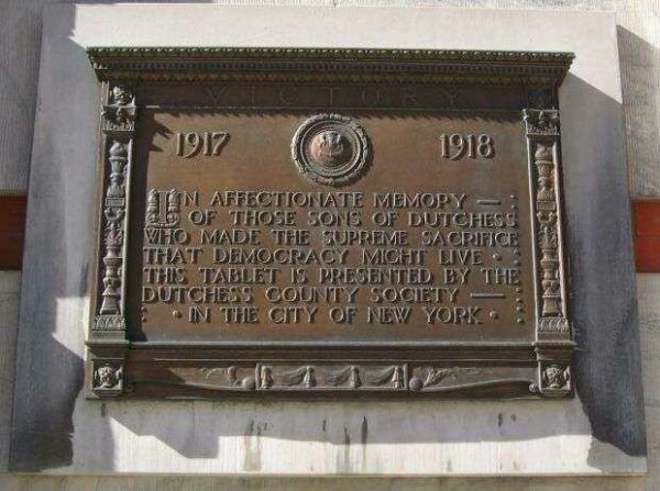 DUTCHESS COUNTY VICTORY MEMORIAL TABLET