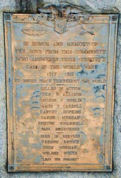 RED BANK WAR MEMORIAL PLAQUE C