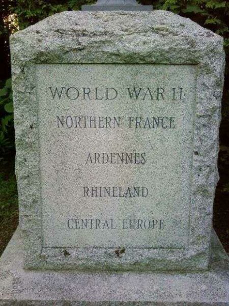 THE 104TH U.S. INFANTRY WAR MEMORIAL STONE B