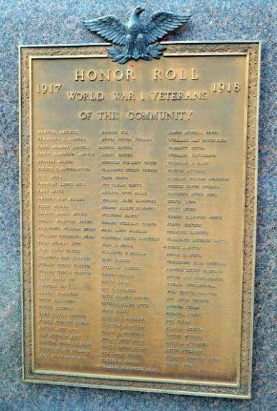 MILFORD WORLD WARS HONOR ROLL MEMORIAL PLAQUE A