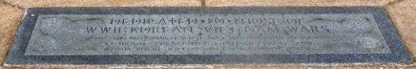 ALTON VETERANS MEMORIAL DEDICATION STONE