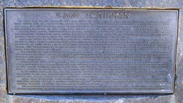 CAMP DONIPHAN WAR MEMORIAL PLAQUE