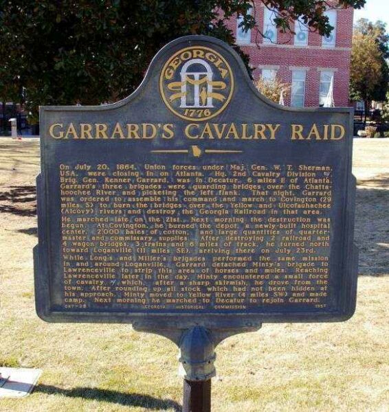 GARRARD’S CAVALRY RAID WAR MEMORIAL MARKER
