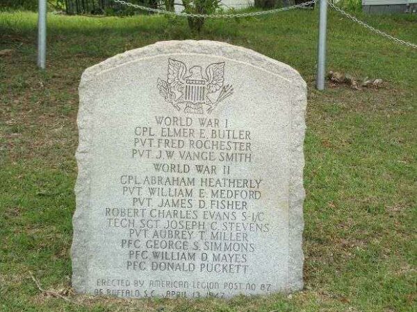 AMERICAN LEGION POST NO 87 WAR MEMORIAL