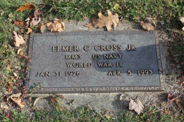 ELMER C CROSS JR MEMORIAL CEMETERY STONE