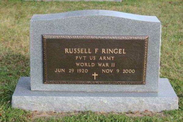 RUSSELL F RINGEL MEMORIAL CEMETERY STONE