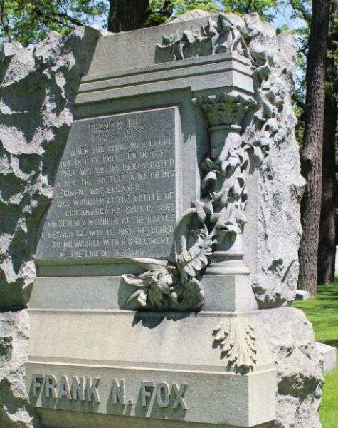 FRANK N. FOX CIVIL WAR VETERANS MEMORIAL CEMETERY STONE