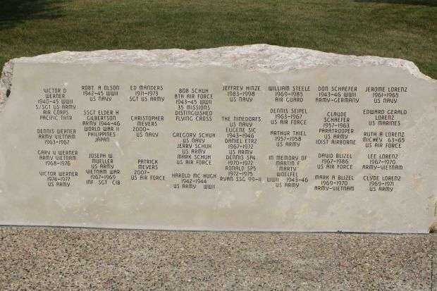 CHILTON VETERANS MEMORIAL HONOR ROLL WALL H